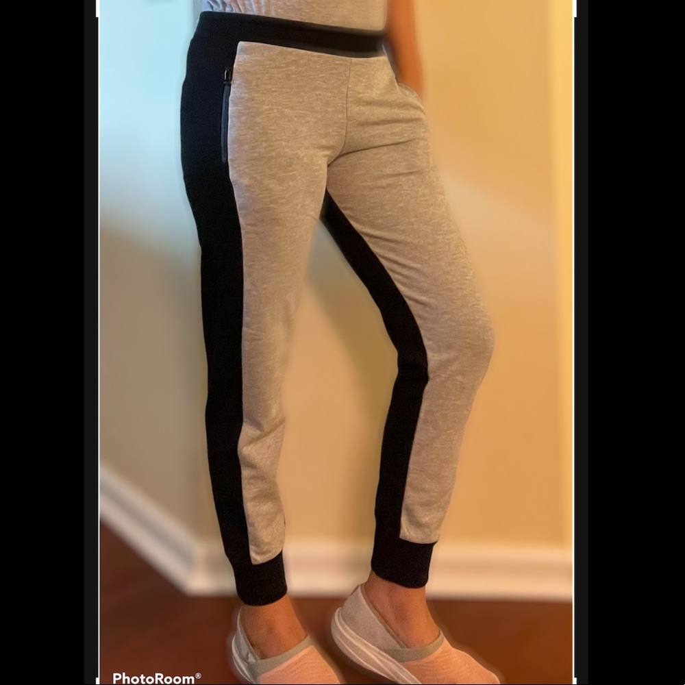 Maxsport Women's Heather Grey & Black Ankle Jogger